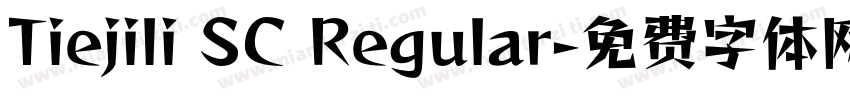 Tiejili SC Regular字体转换